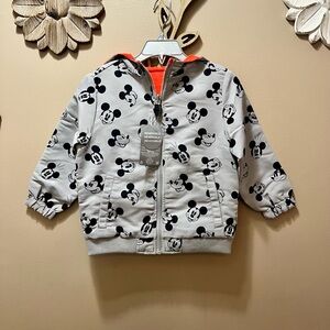 NWT Disney Mickey Mouse Kids Reversible Jacket Size 3T